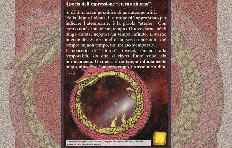 Aporia dell’espressione “eterno ritorno”